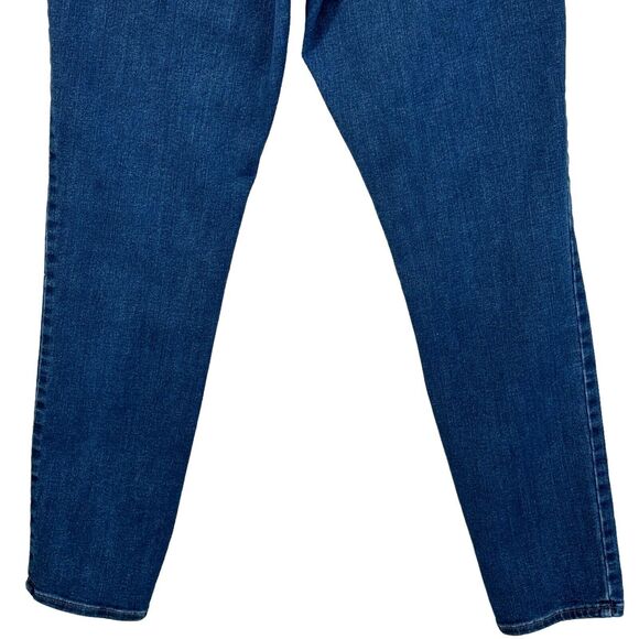 Express Medium (6/9/10) Skinny Jeans Hi-Rise Pockets Zip-Fly Stretch Blue Womens - Picture 6 of 9